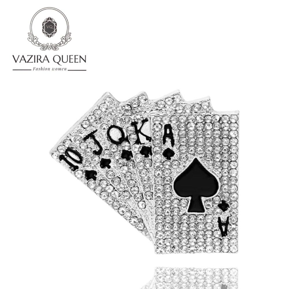VQ Cards Brooch
